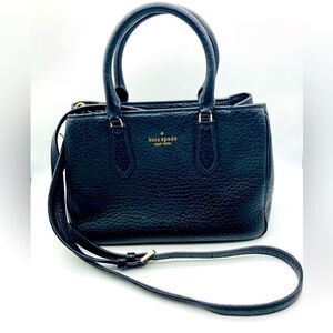 Kate Spade New York Leighton Pebble Leather Satchel Handbag Shoulder Bag